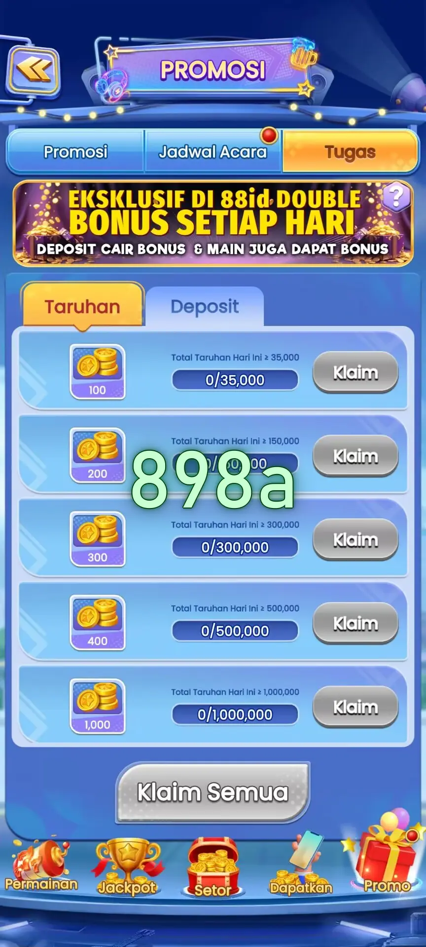 898a Masuk